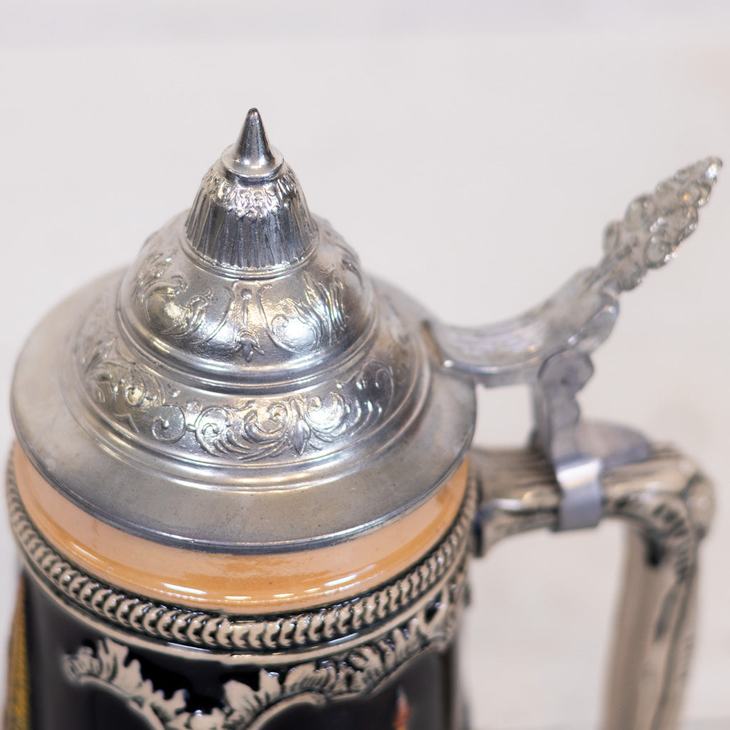 Vintage Western Germany Lidded Beer Stein