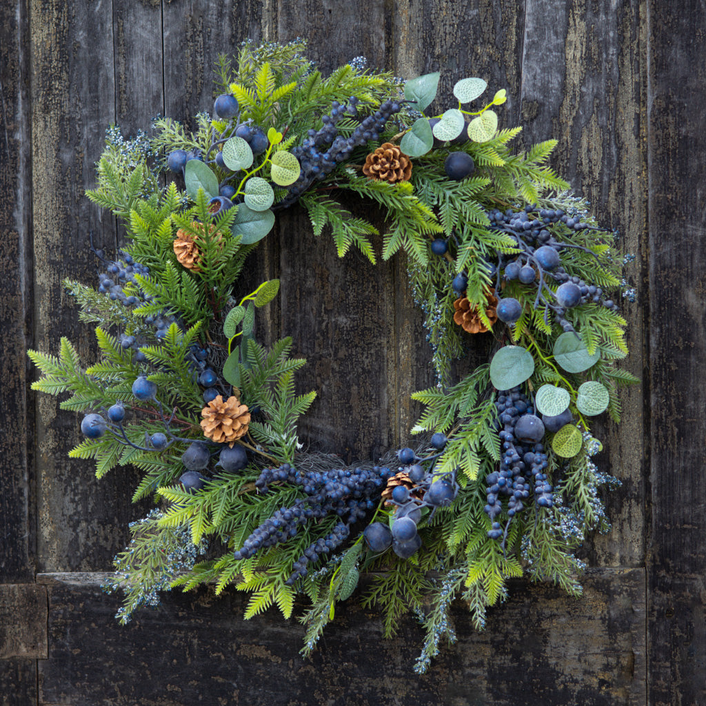 26"D Blueberry Hill Wreath