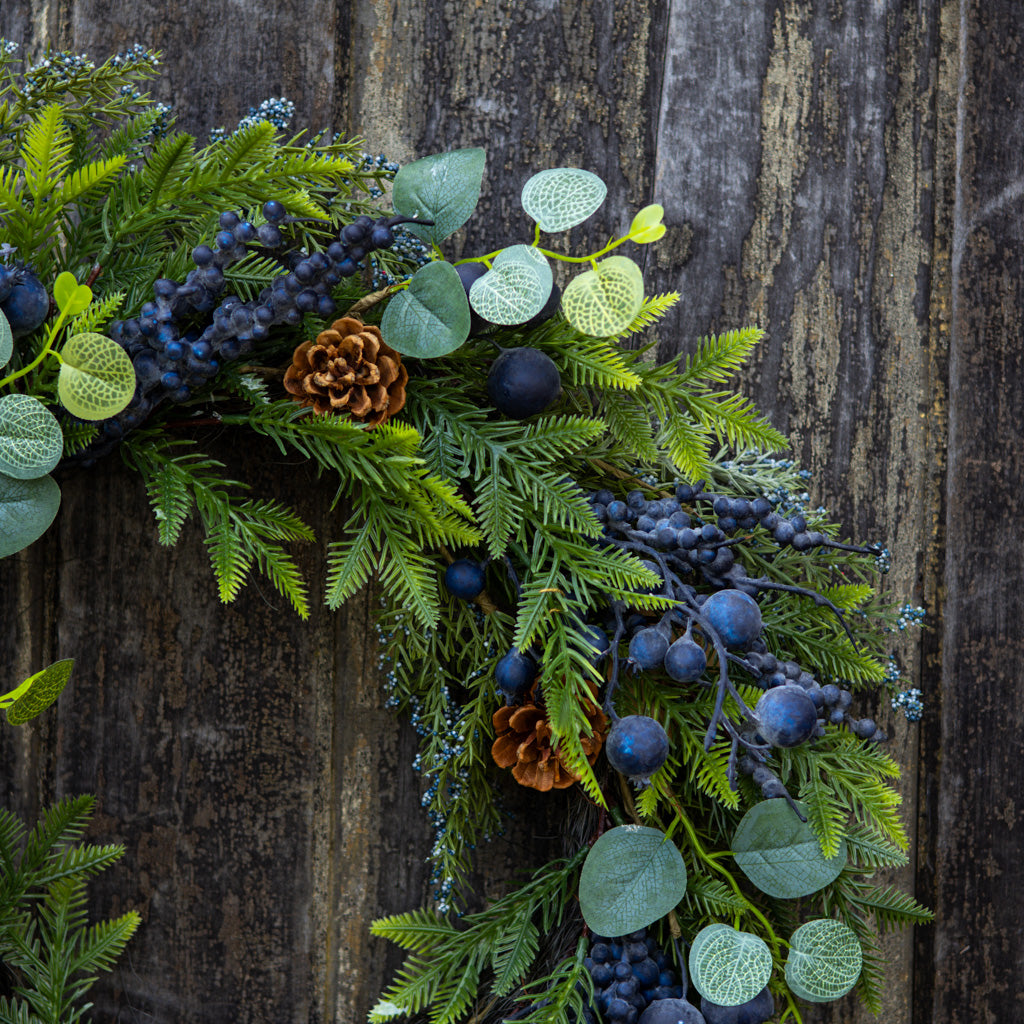 26"D Blueberry Hill Wreath