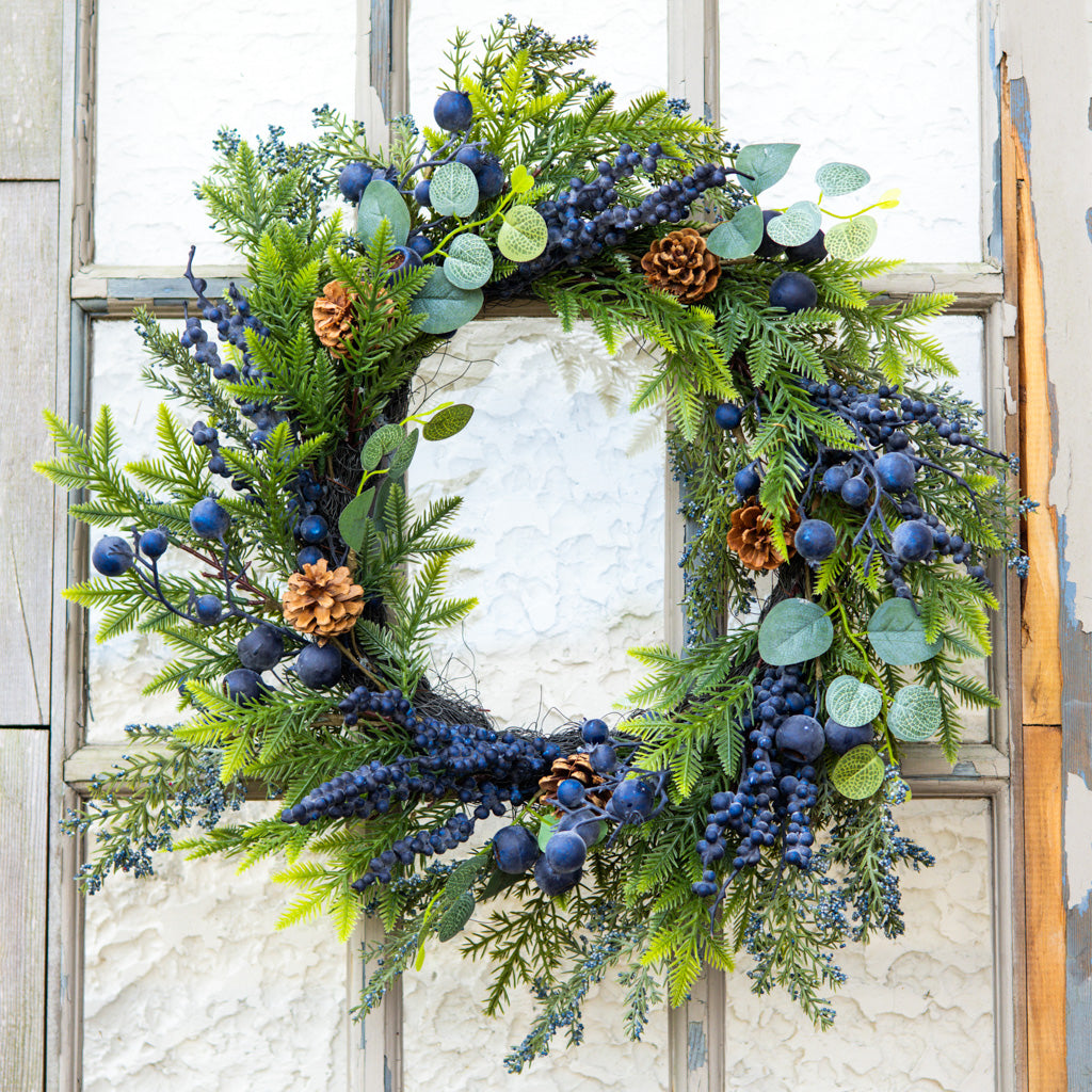 26"D Blueberry Hill Wreath