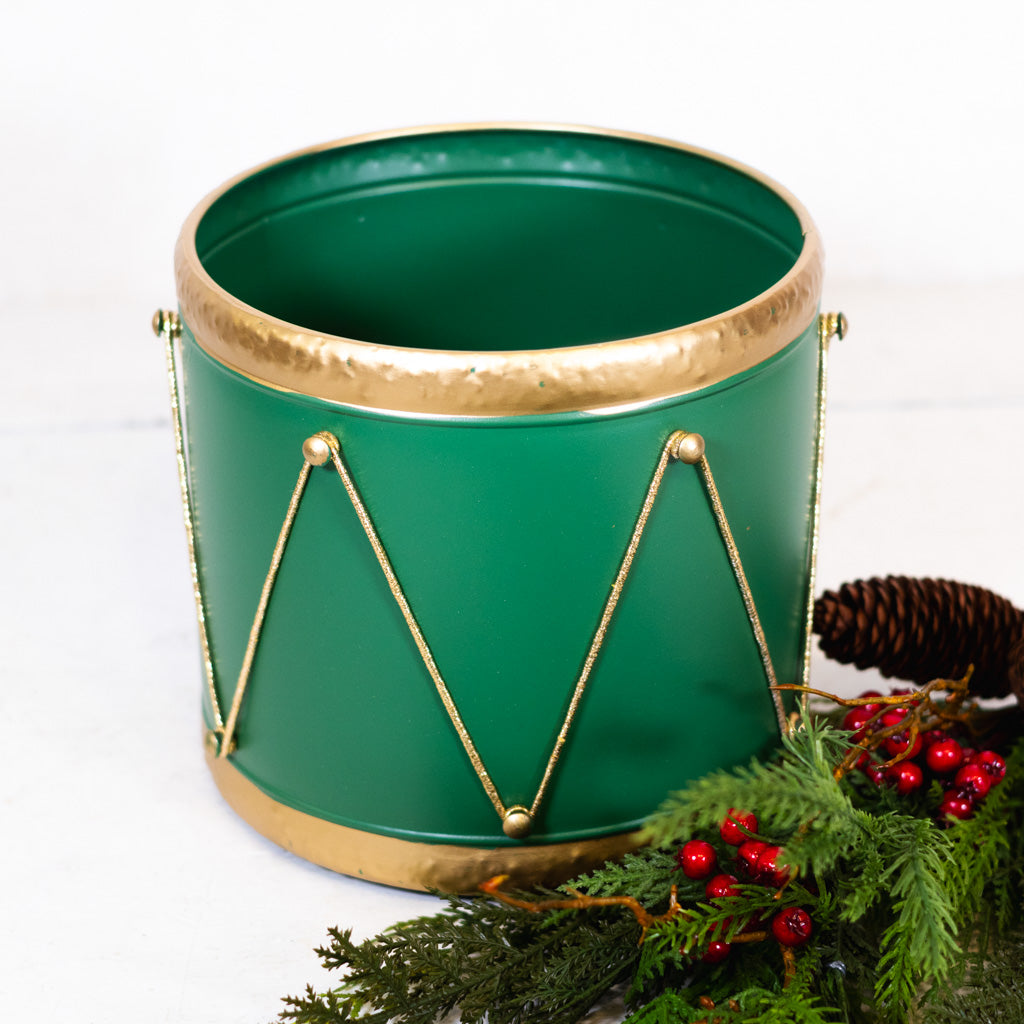 Metal Green Drum Container
