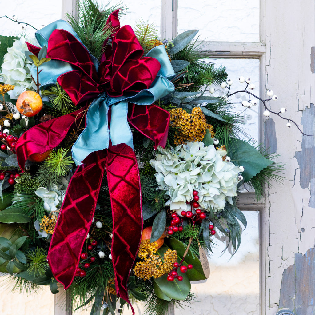 Pompous Pomegranate Holiday Wreath