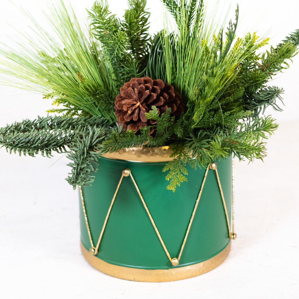 Metal Green Drum Container