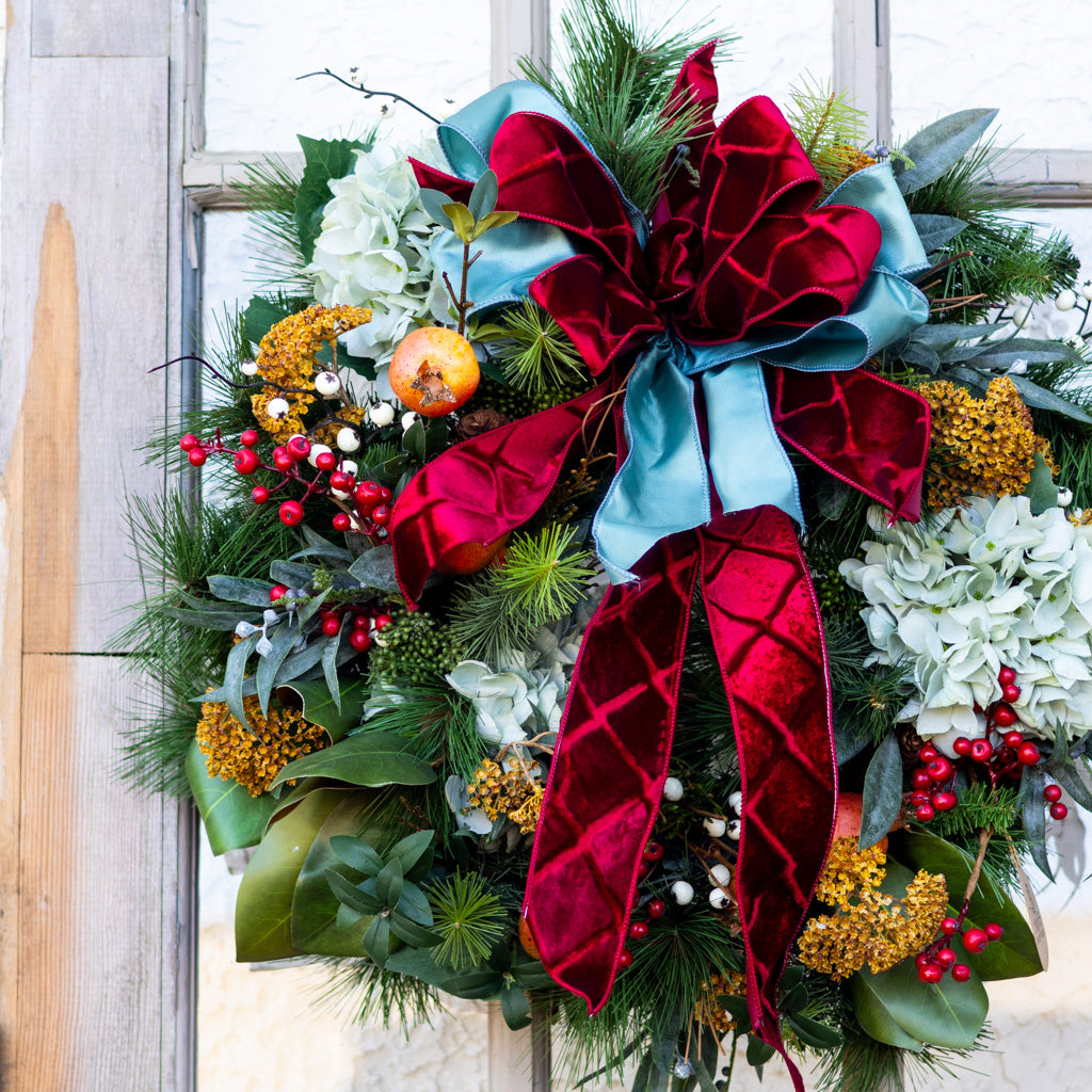 Pompous Pomegranate Holiday Wreath