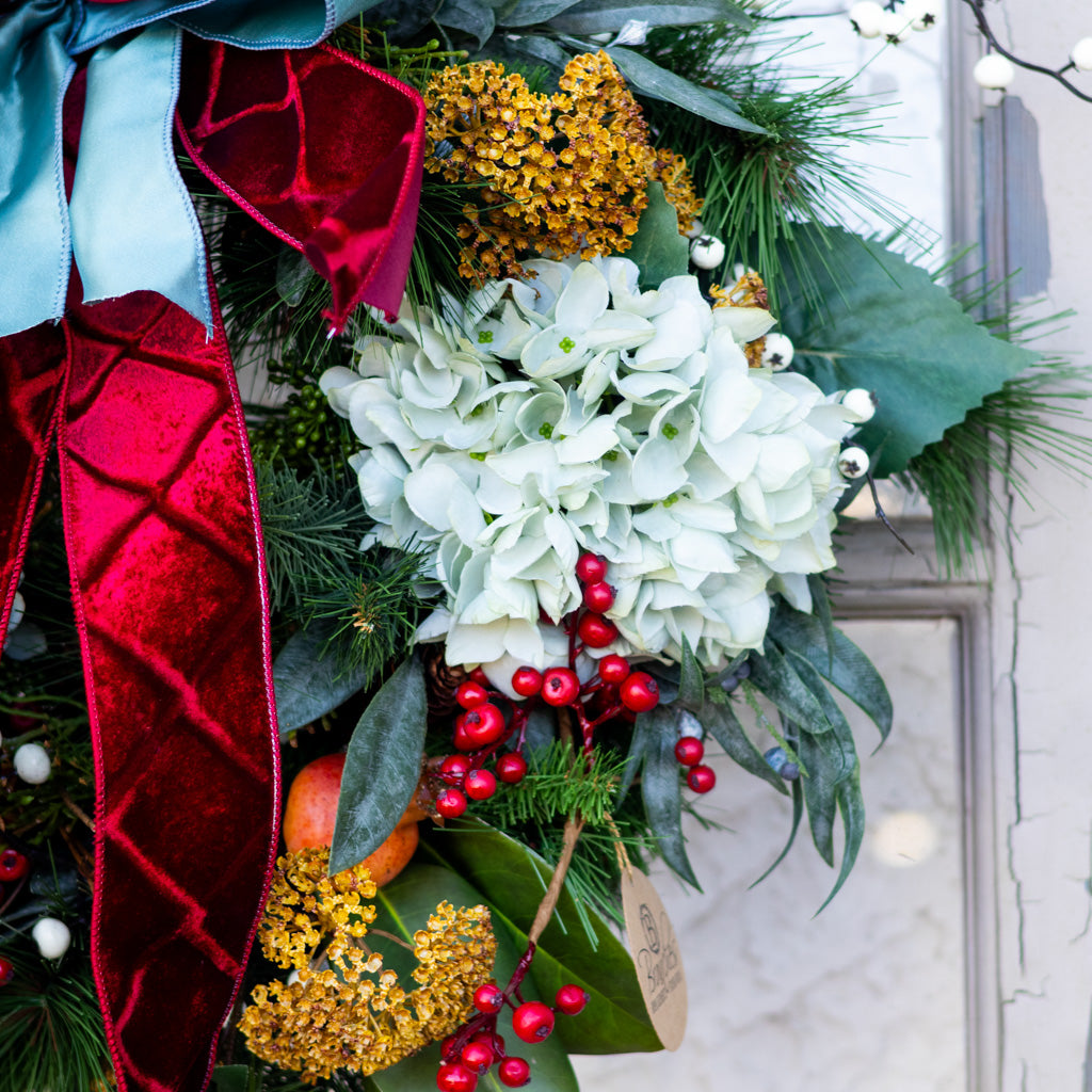 Pompous Pomegranate Holiday Wreath