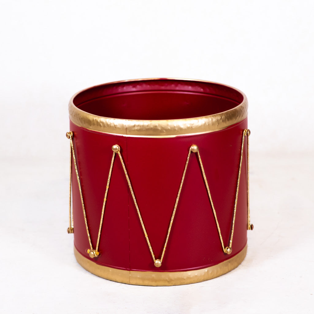 Metal Red Drum Container
