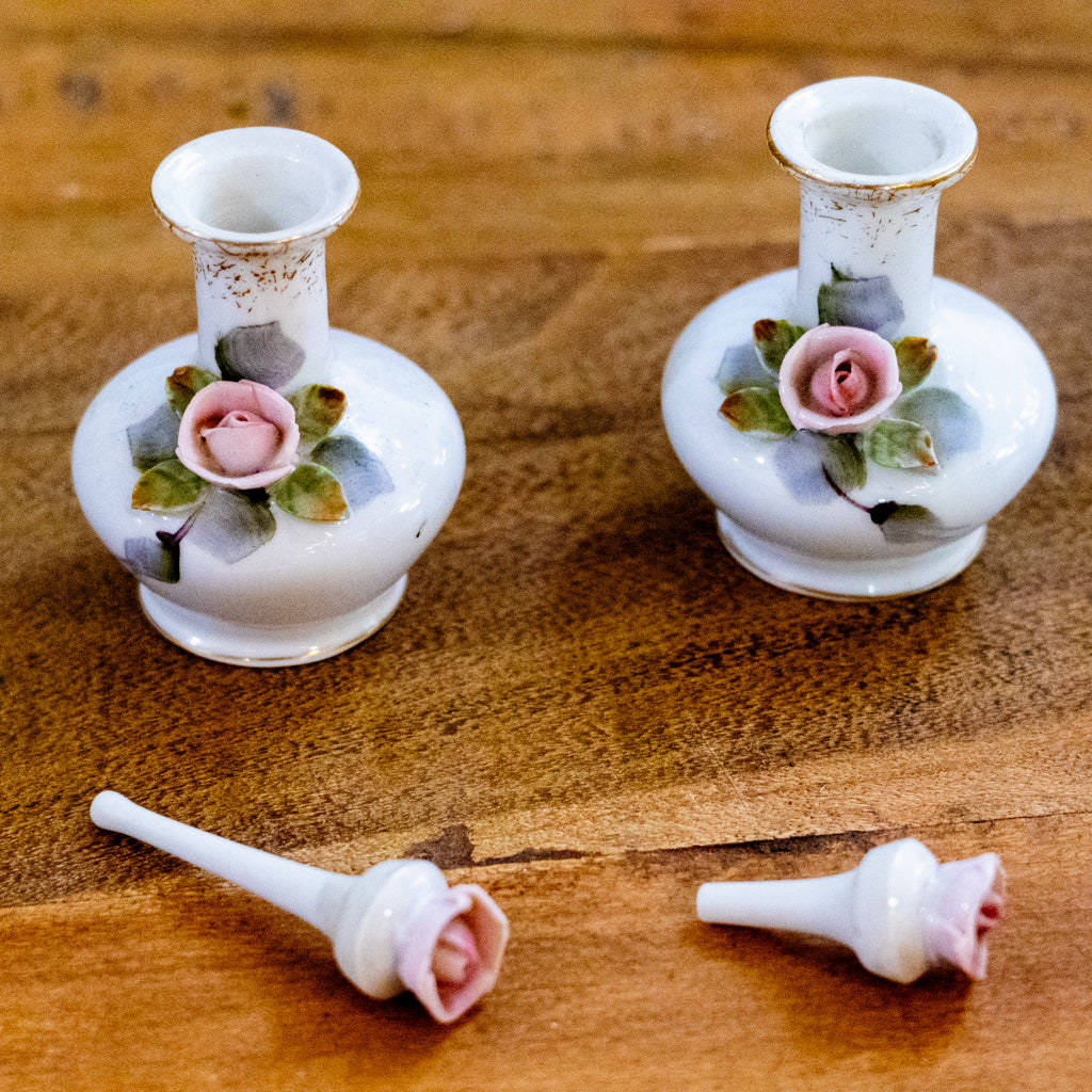 Porcelain Tray with Three Bottles Vanity Set
