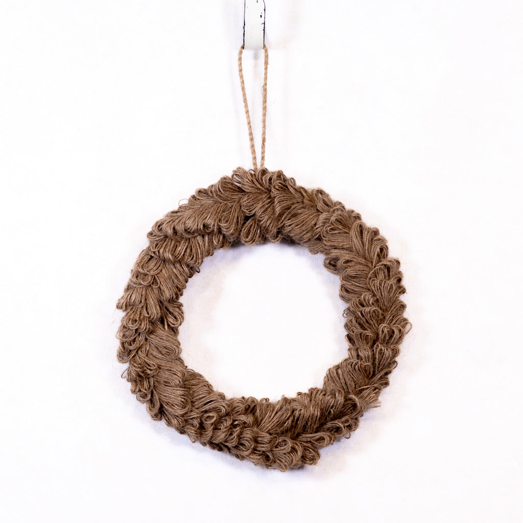 Jute Wreath Beige Ornament