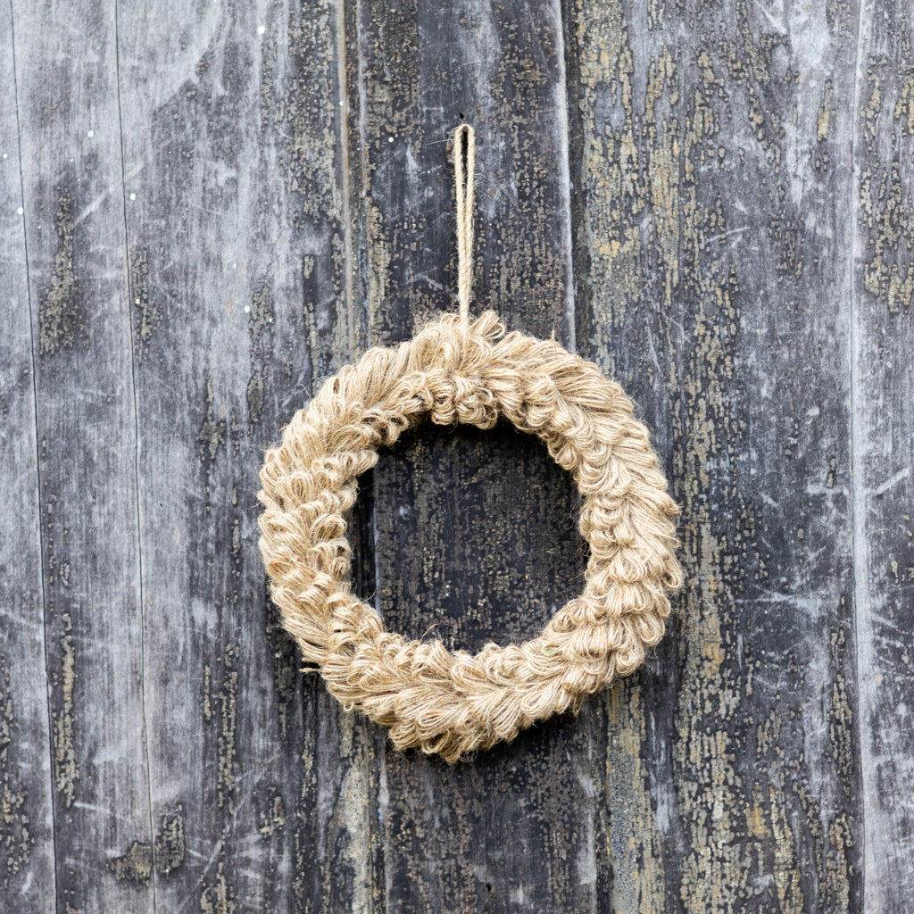 Jute Wreath Beige Ornament