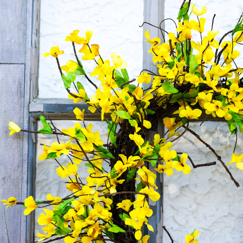 Yellow Forsythia Wreath