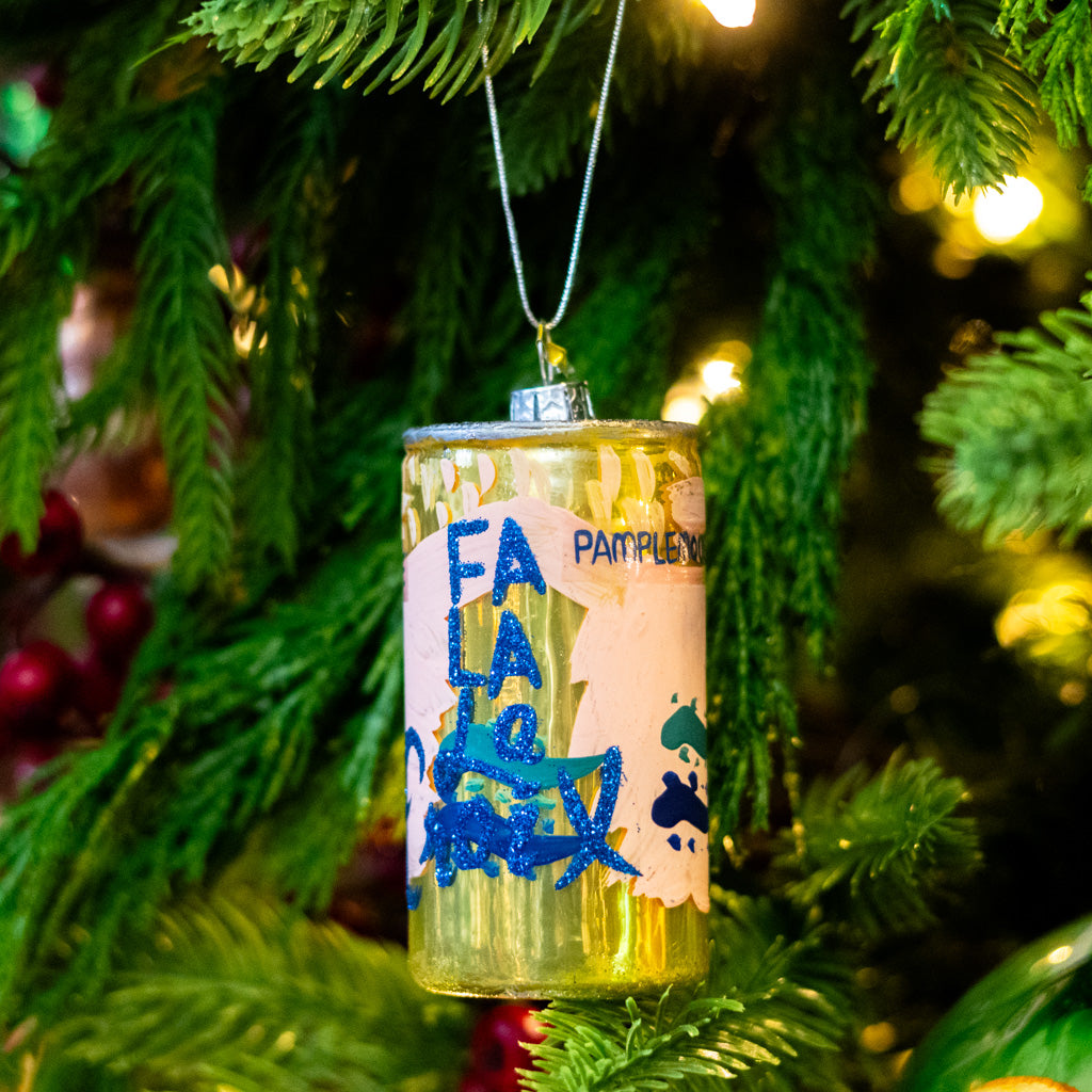 Fa La La Croix Soda Can Sparkle Ornament