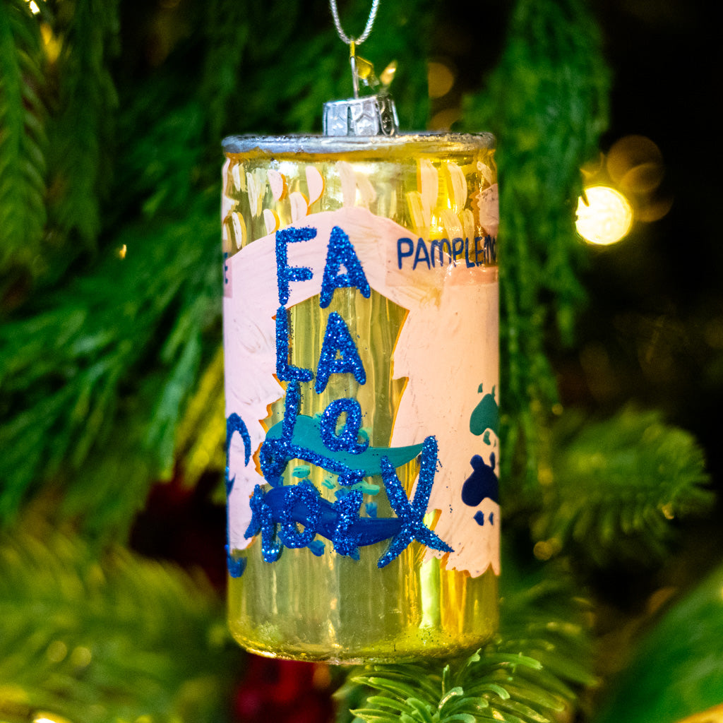 Fa La La Croix Soda Can Sparkle Ornament