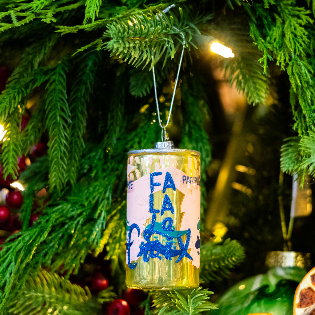 Fa La La Croix Soda Can Sparkle Ornament