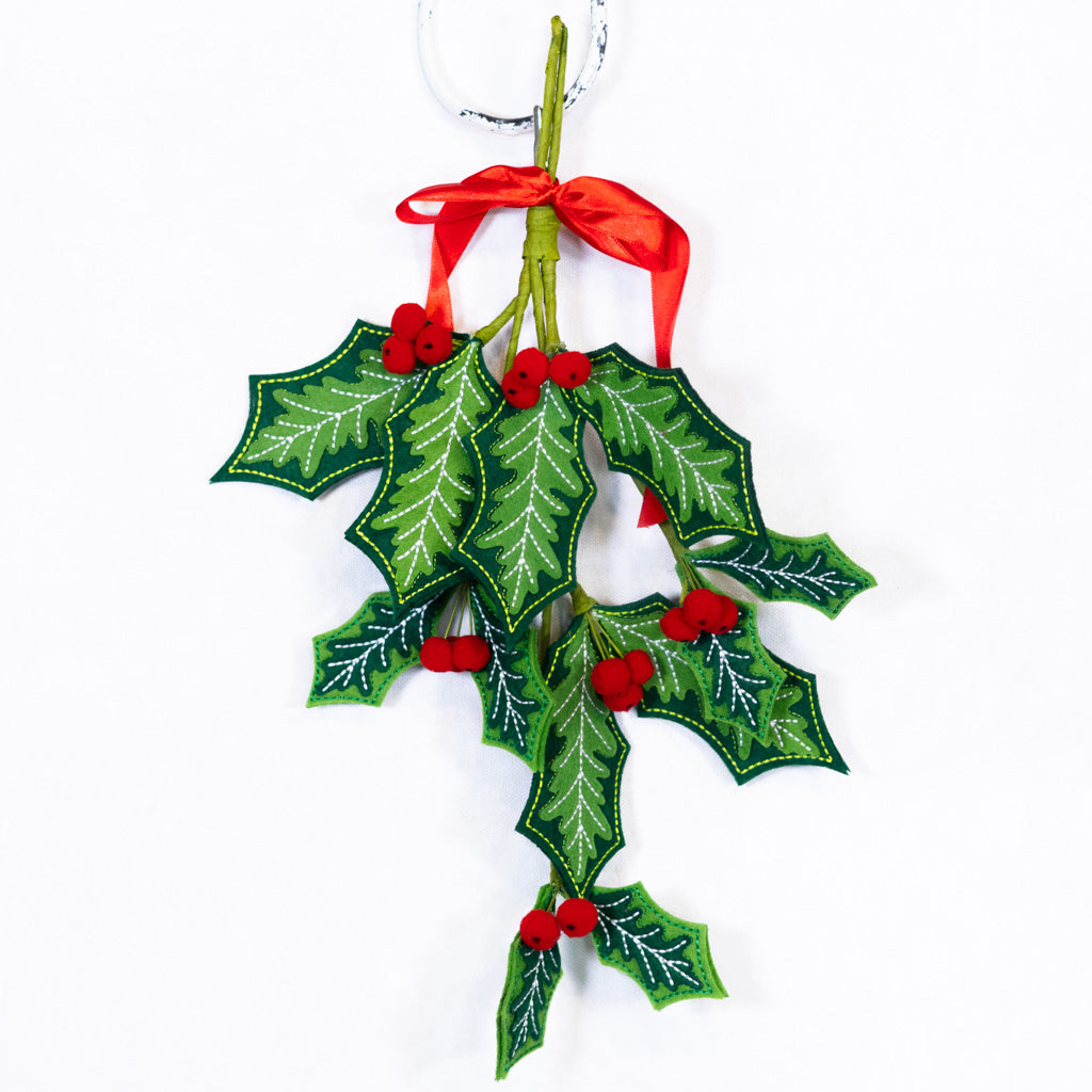 Felt Holly Clip-On
