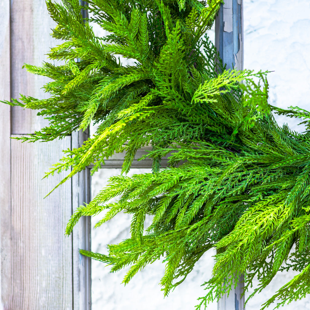 24"D Woodland Evergreen Wreath Real Touch