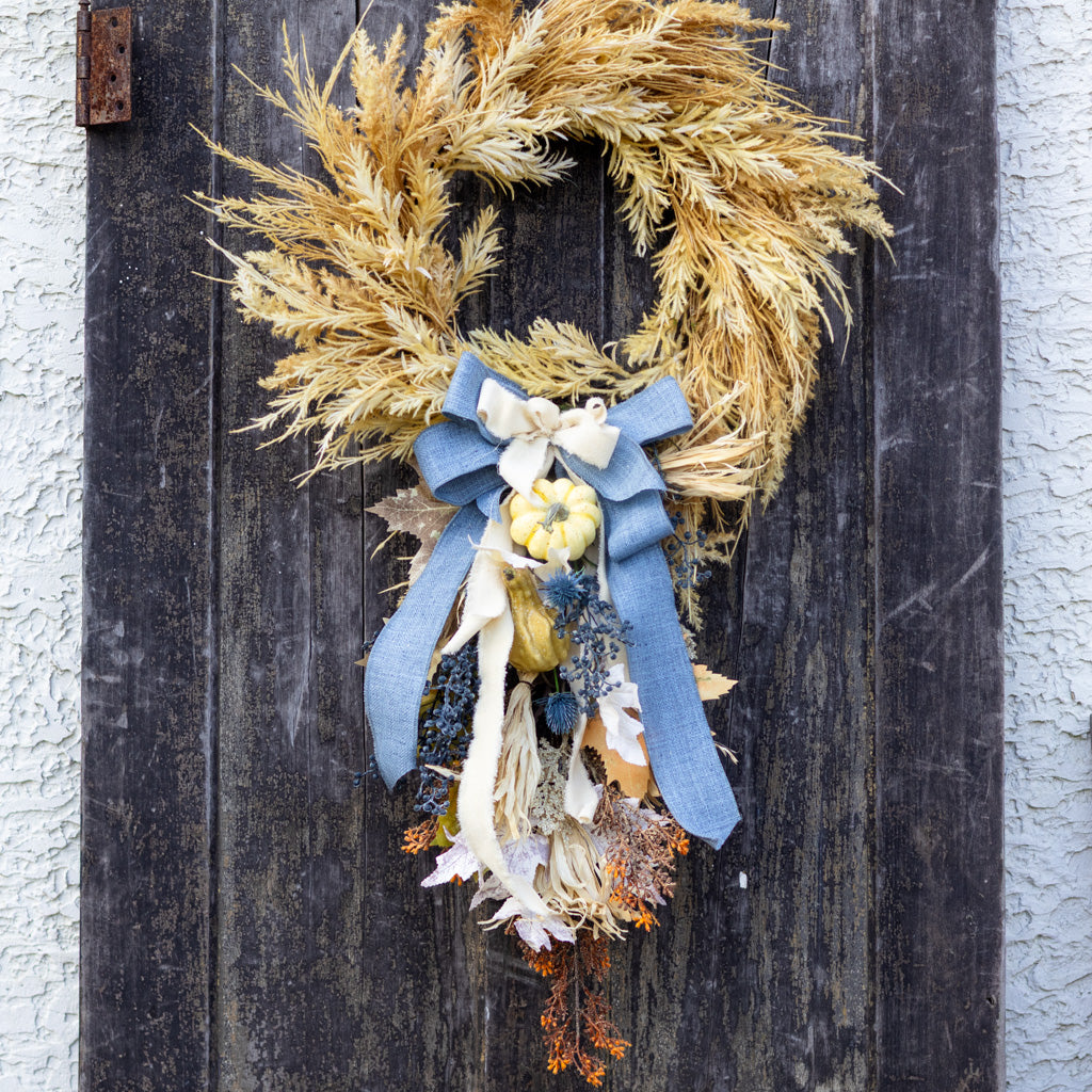 Tattered Denim Bow Bough