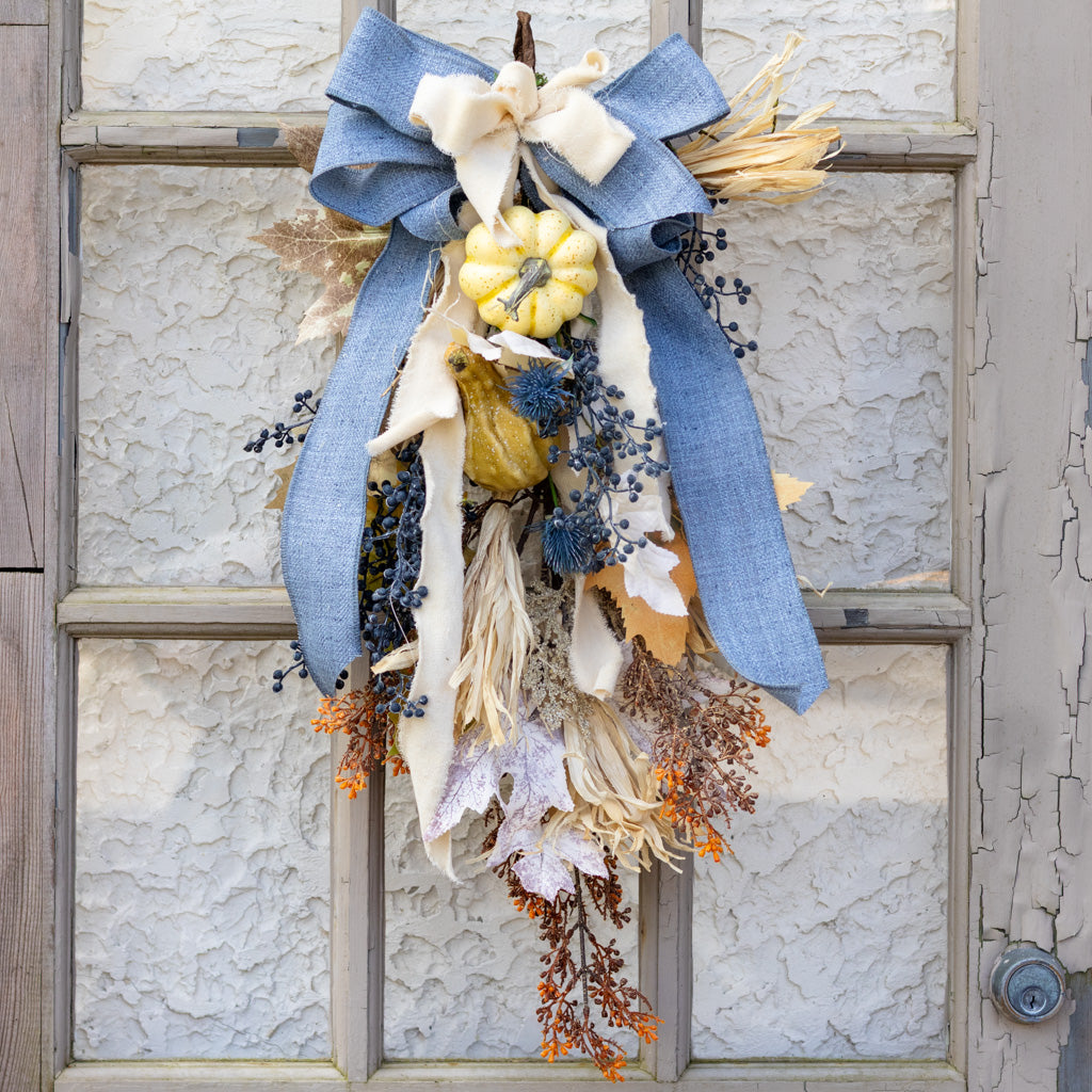 Tattered Denim Bow Bough