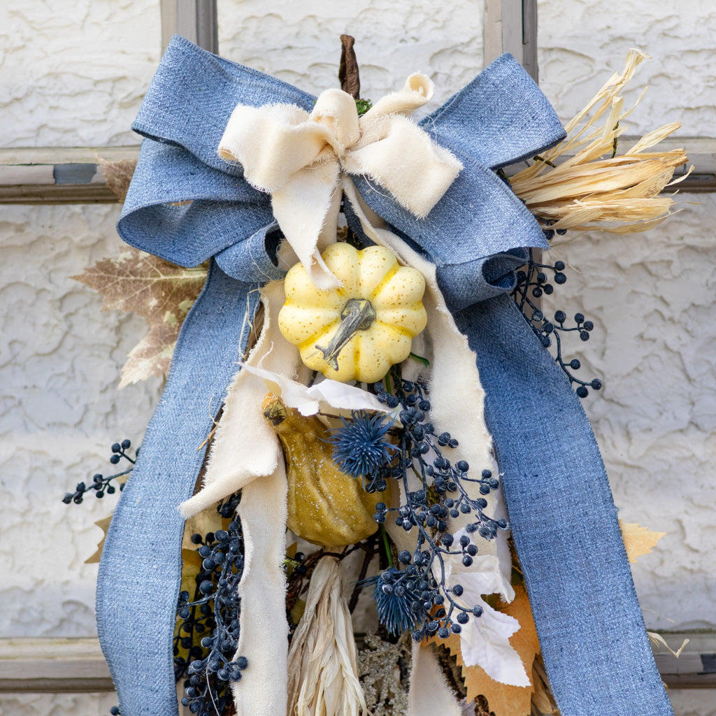 Tattered Denim Bow Bough