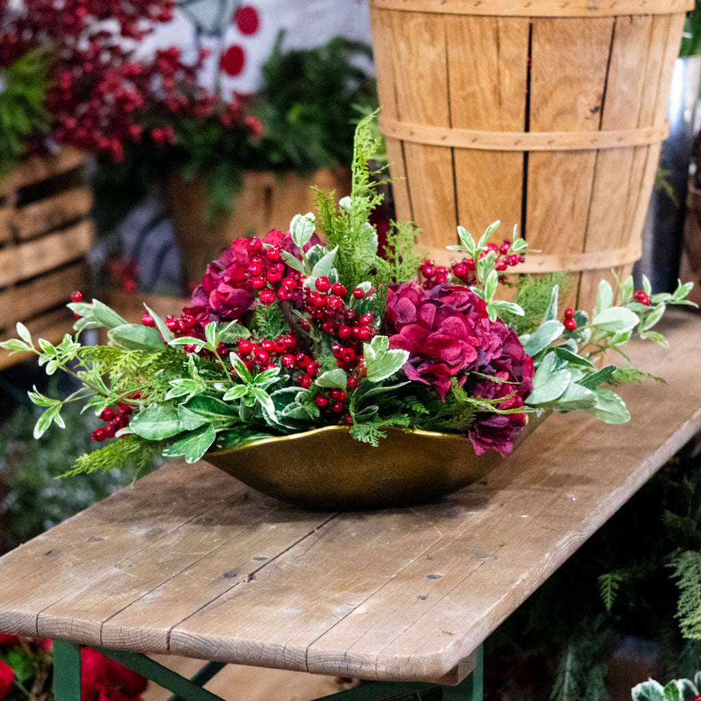 Crimson Christmas Centerpiece