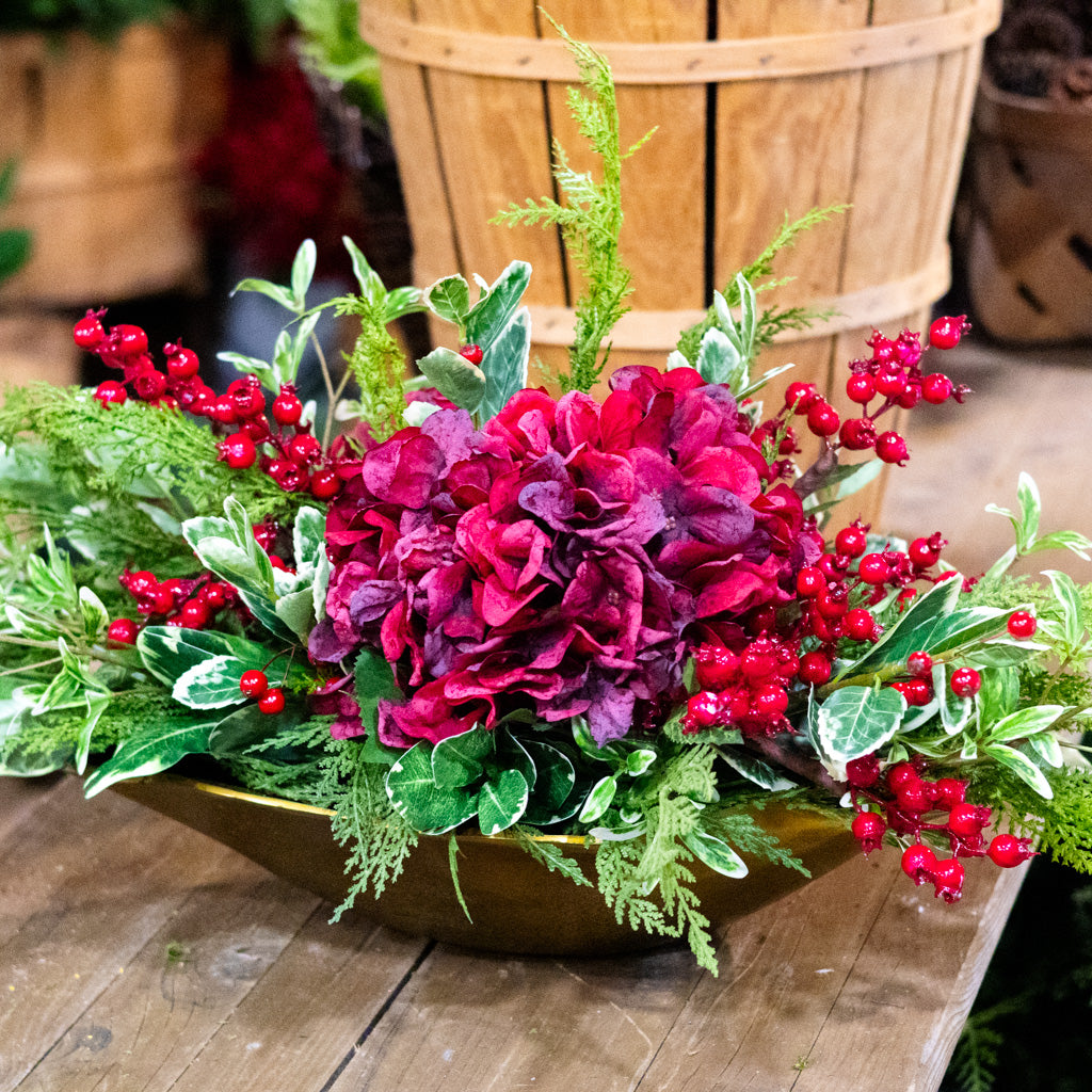 Crimson Christmas Centerpiece