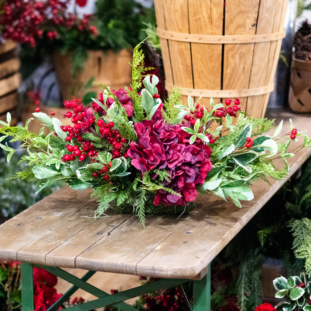 Crimson Christmas Centerpiece