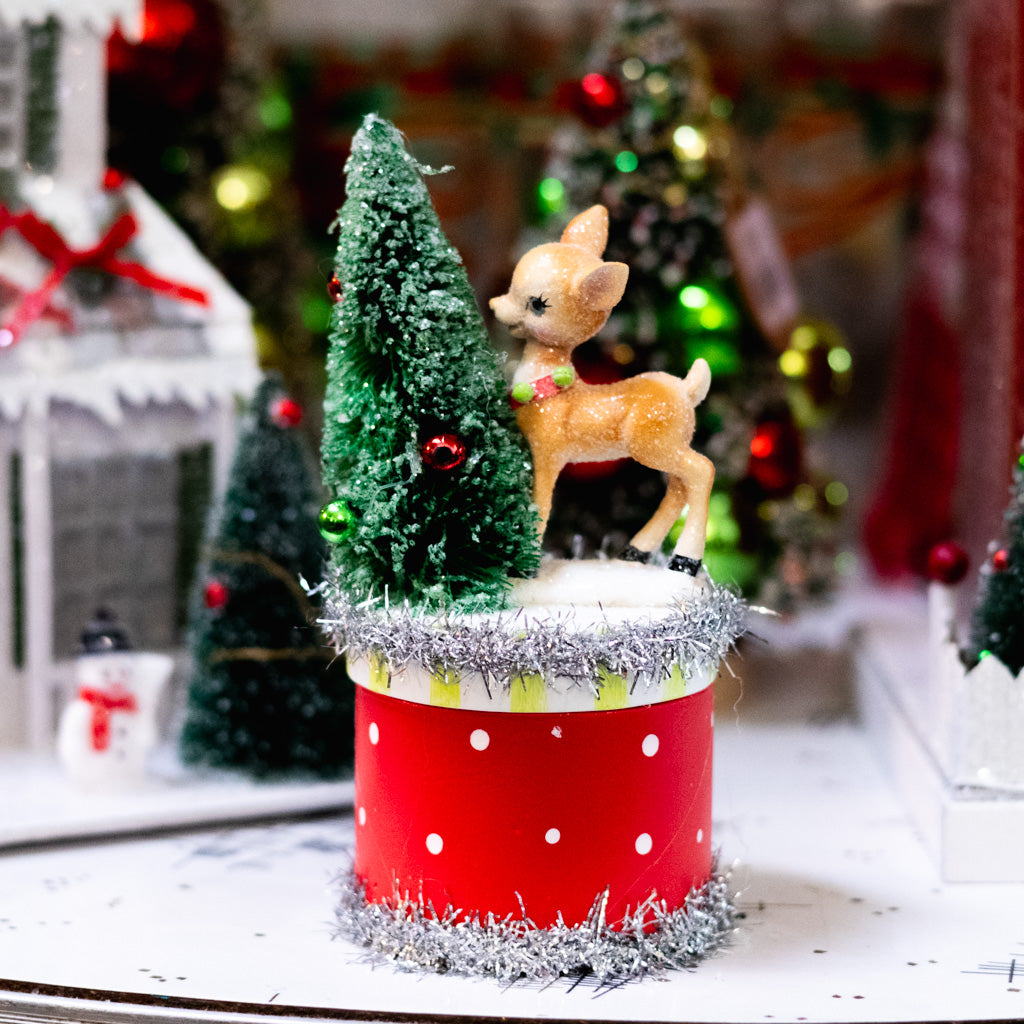 Little Deer with Tree Resin Box