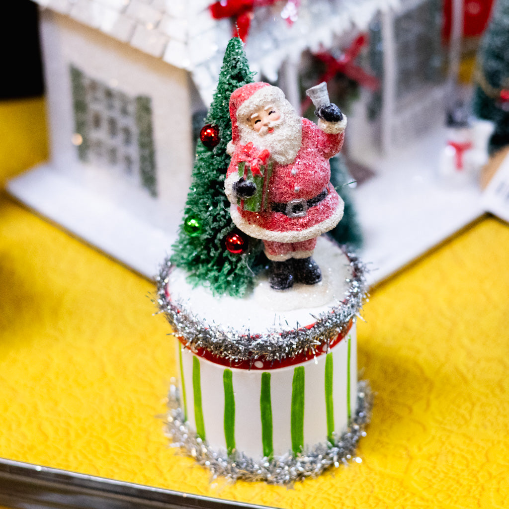 Santa with Tree Resin Box