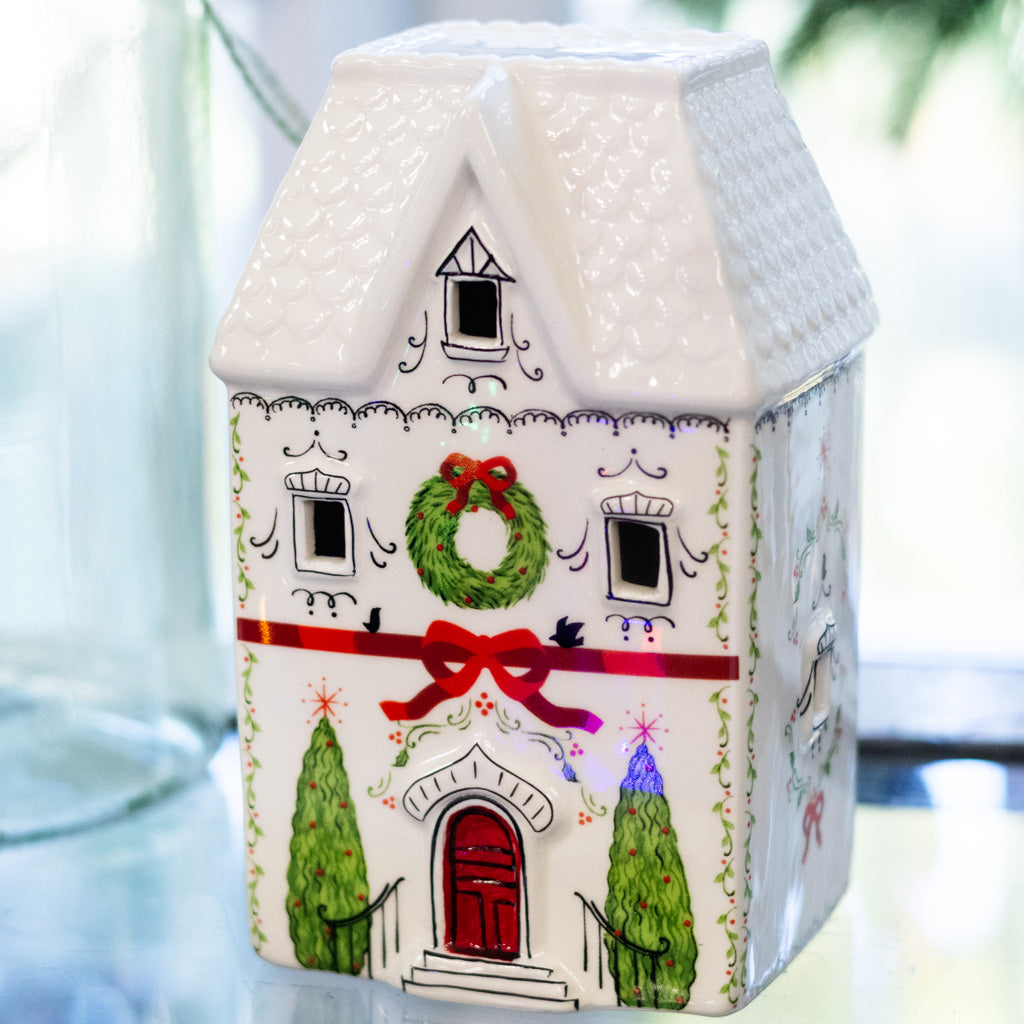 Ceramic Lighted Village House Medium