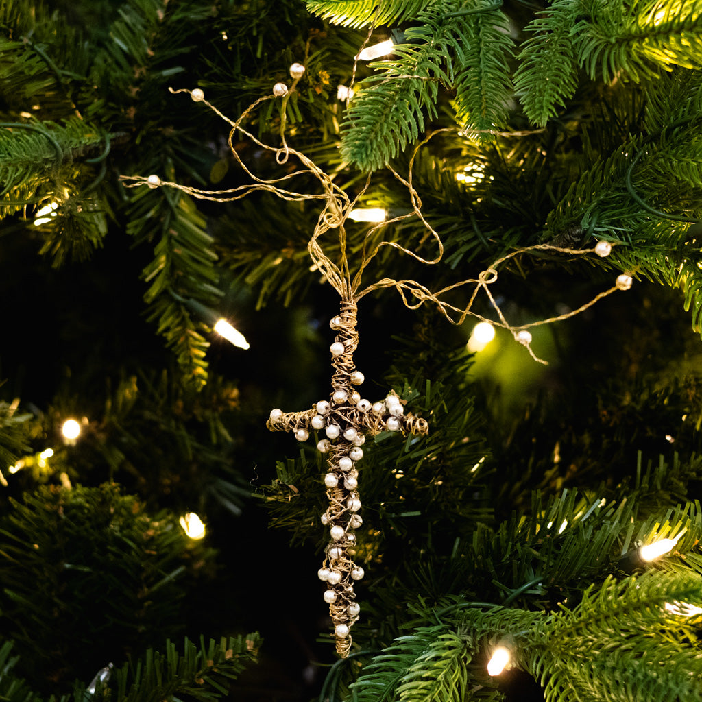 Twisted Gold Wire Cross