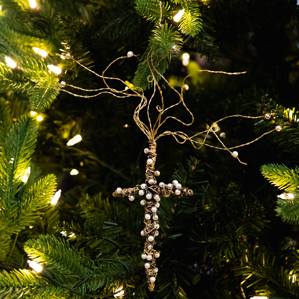 Twisted Gold Wire Cross