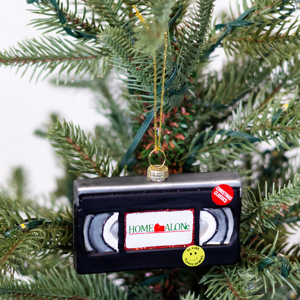 VHS Tape Glass Ornament