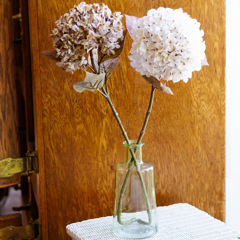 Brown Cream Hydrangea Spray