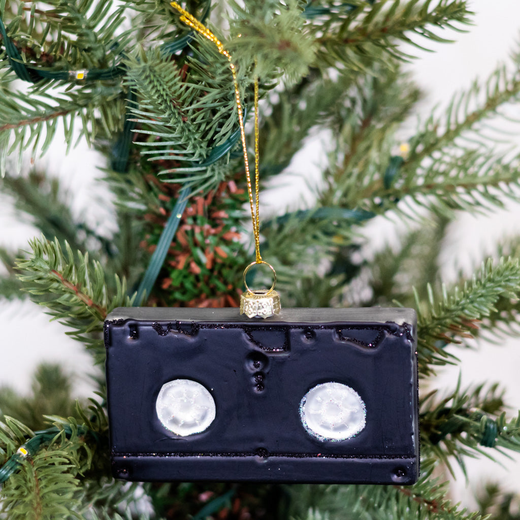 VHS Tape Glass Ornament