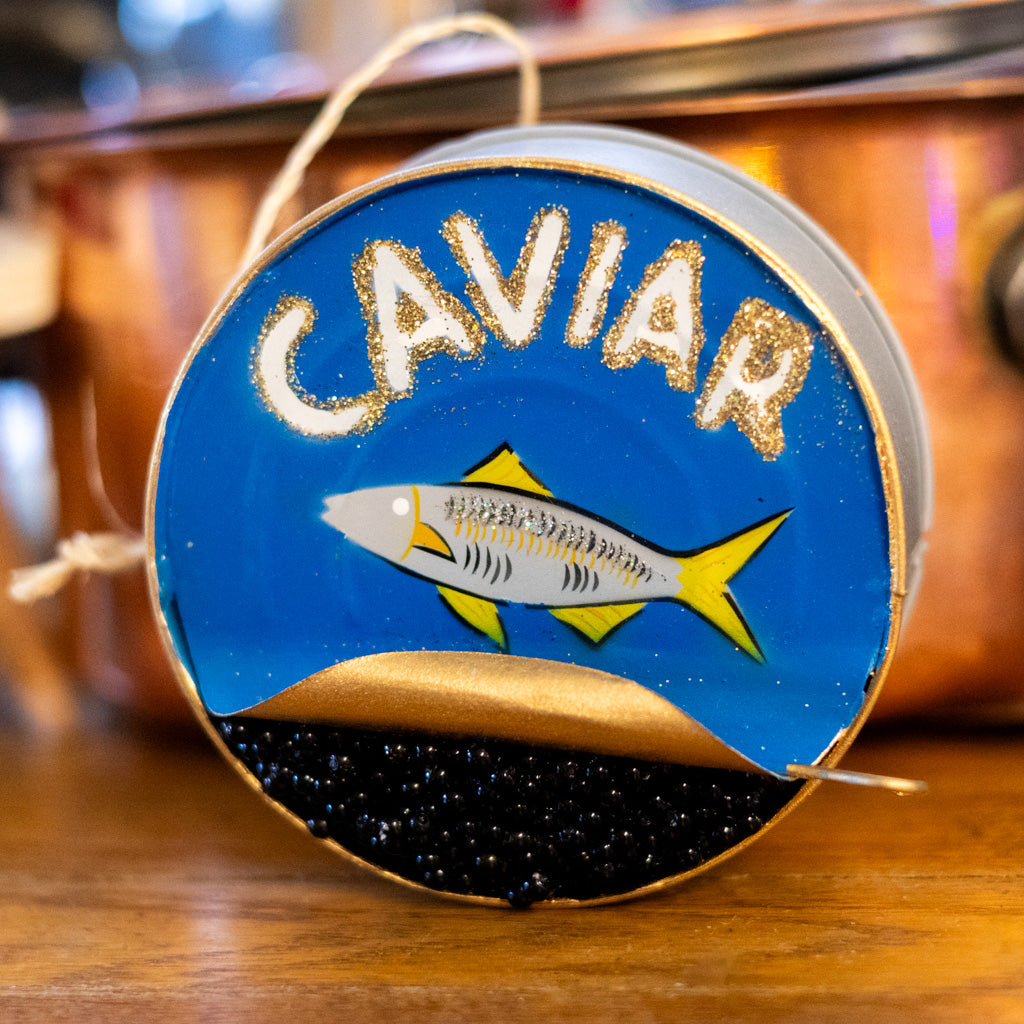 Can of Caviar Resin Ornament