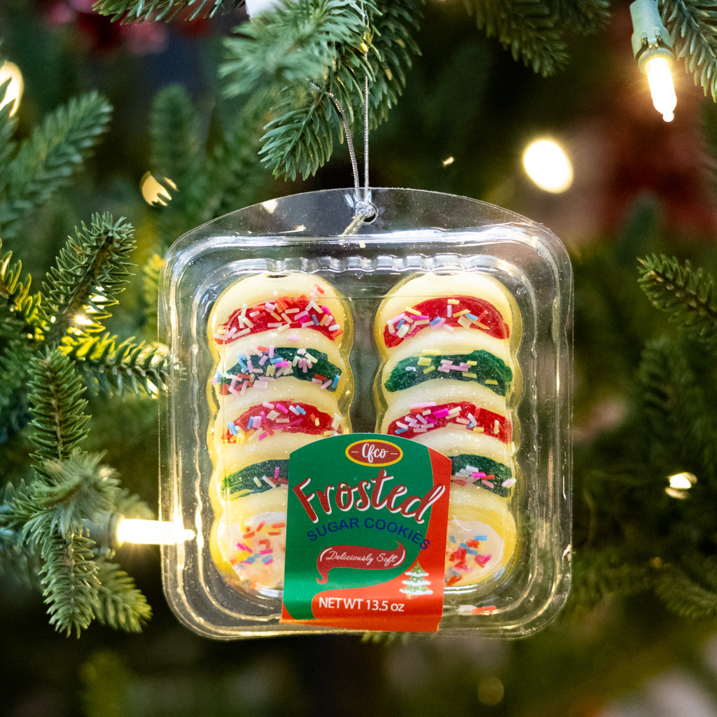Deliciously Soft Sugar Cookies Glass Ornament