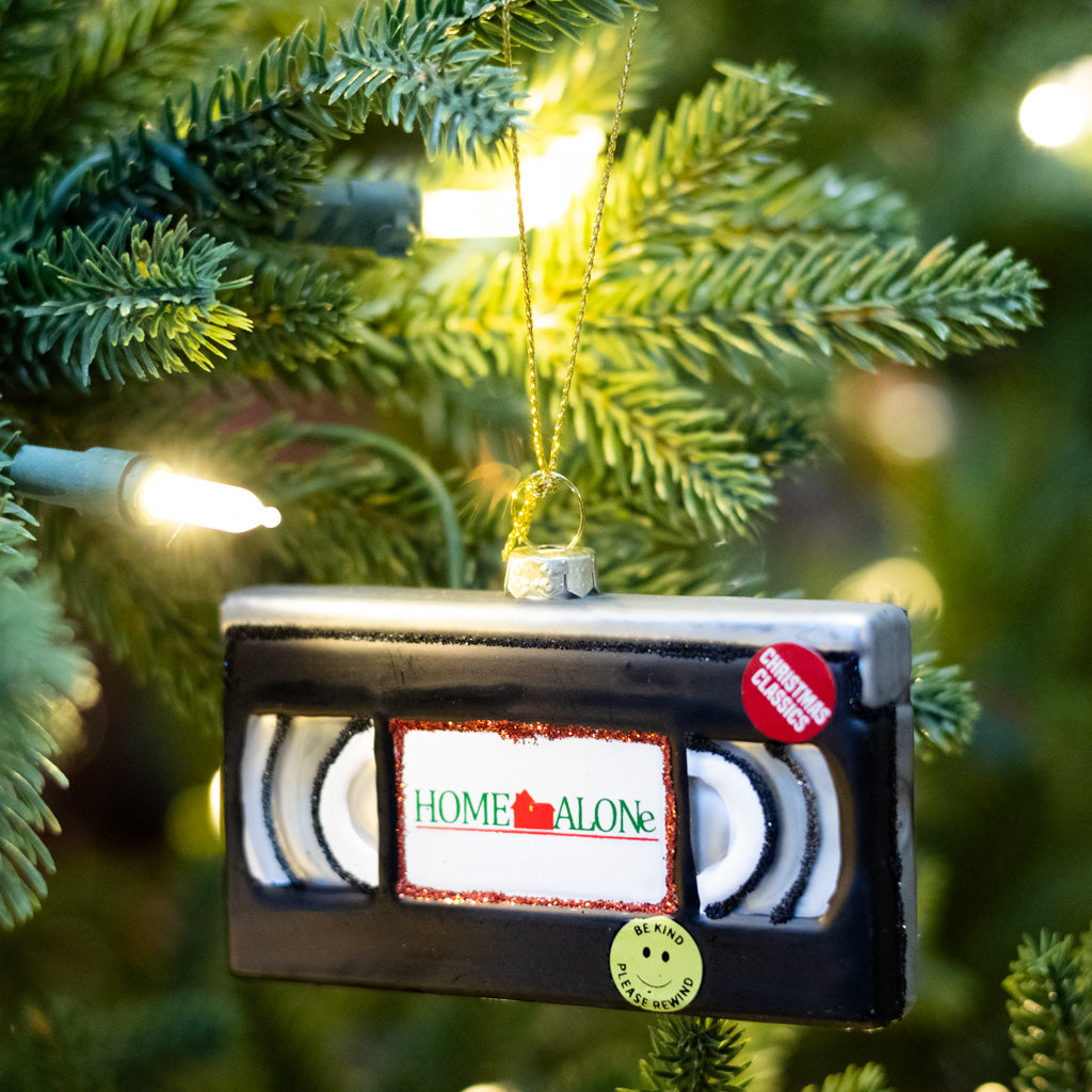 VHS Tape Glass Ornament