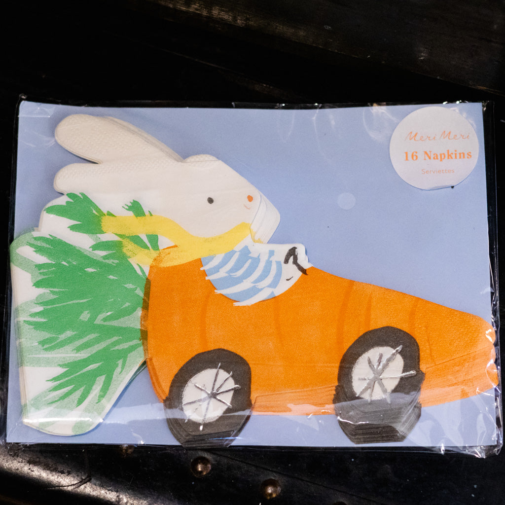 Pack of 16 Racing Car Bunny Napkins