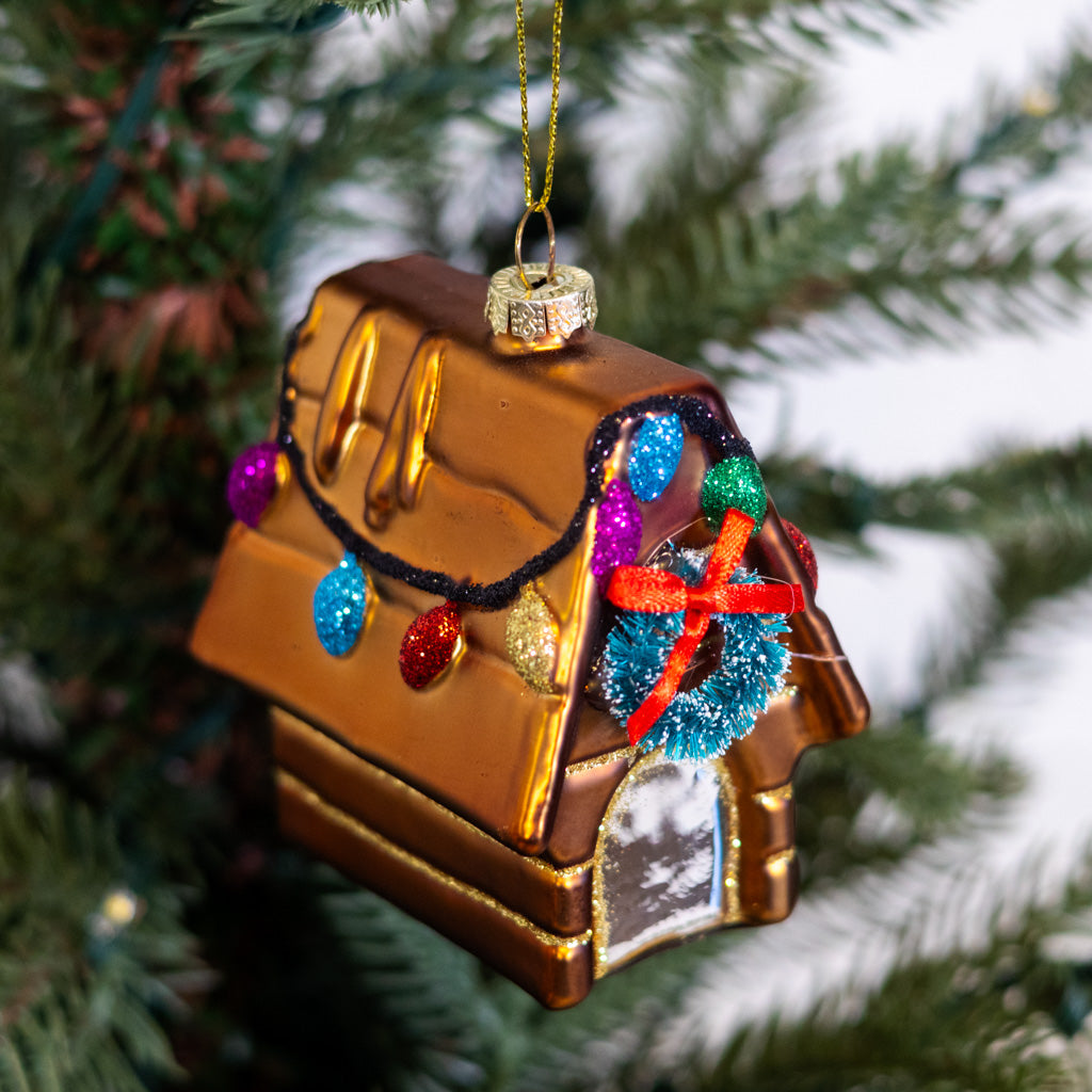 Festive Doghouse Ornament
