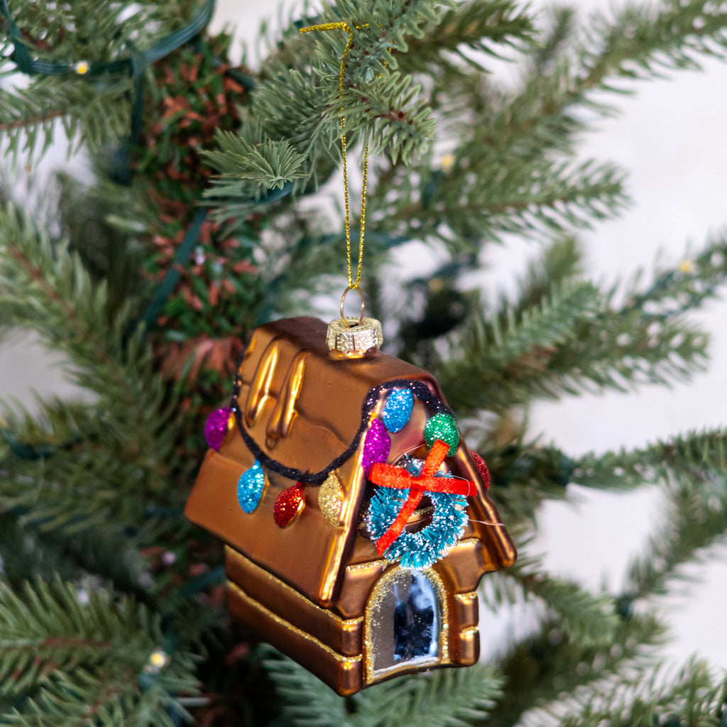 Festive Doghouse Ornament