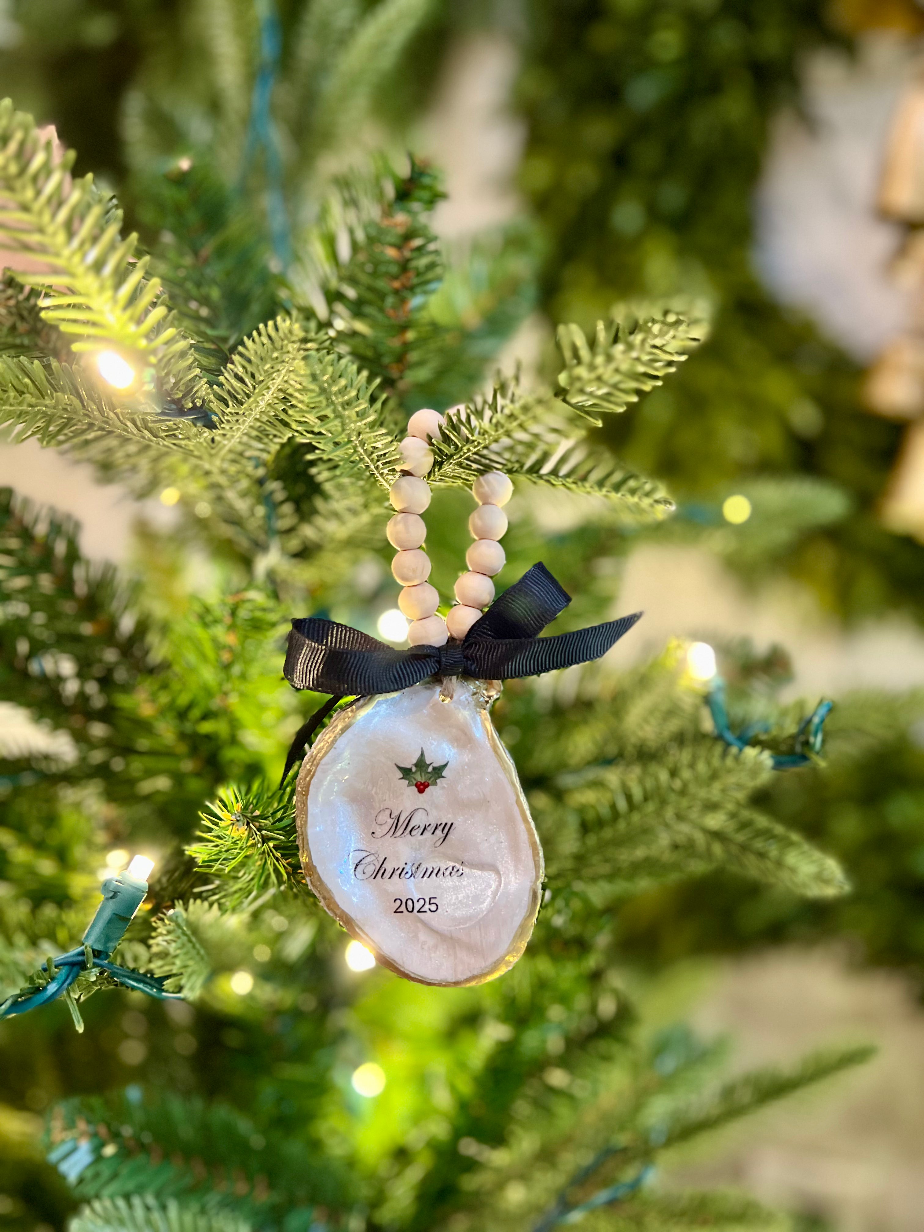 12.10.2025 @ 11AM | Oyster Shell Decoupage Ornament Workshop w/ Patricia Mothershead