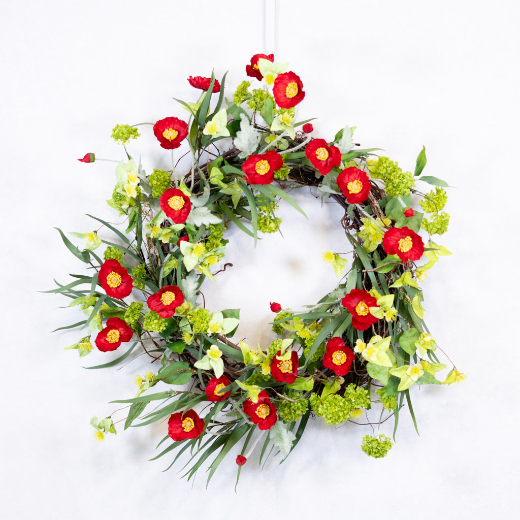 Red Poppy Wreath