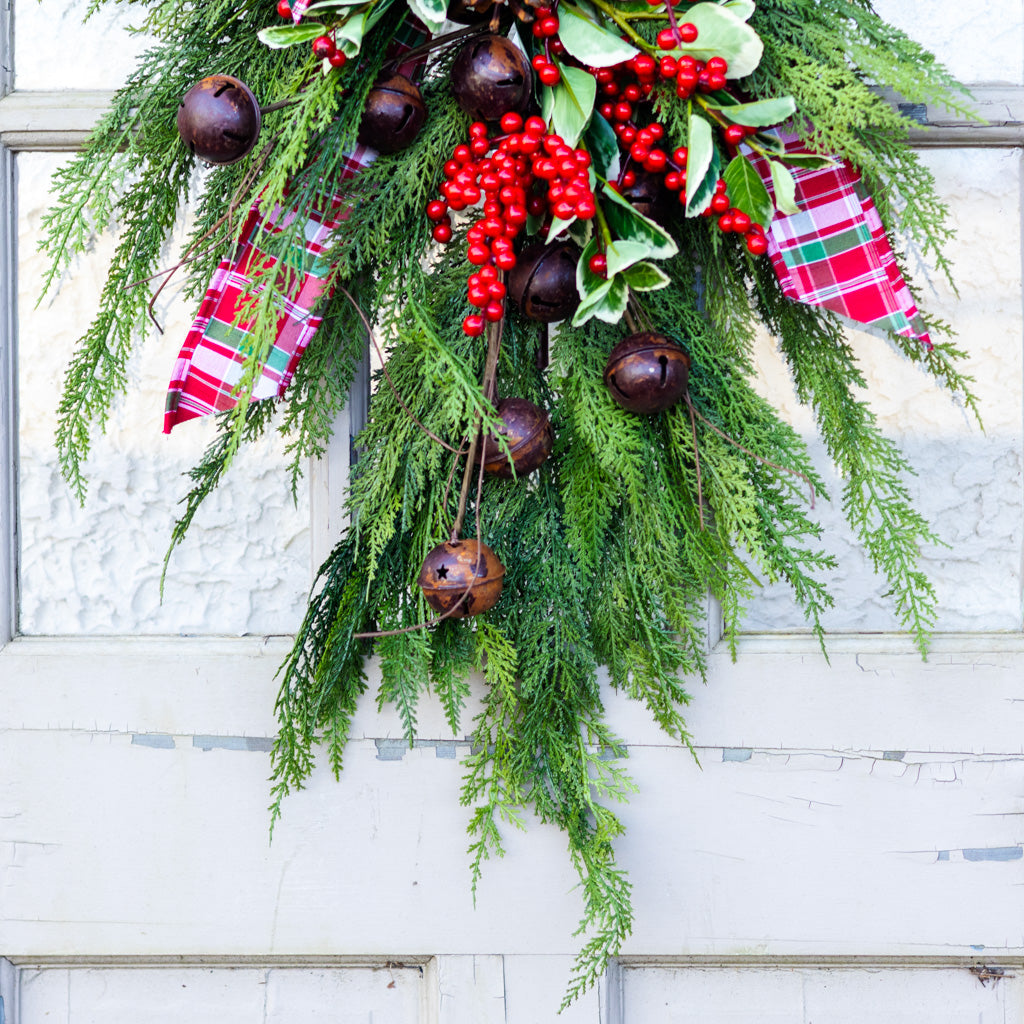 Holly Plaid Down Drop