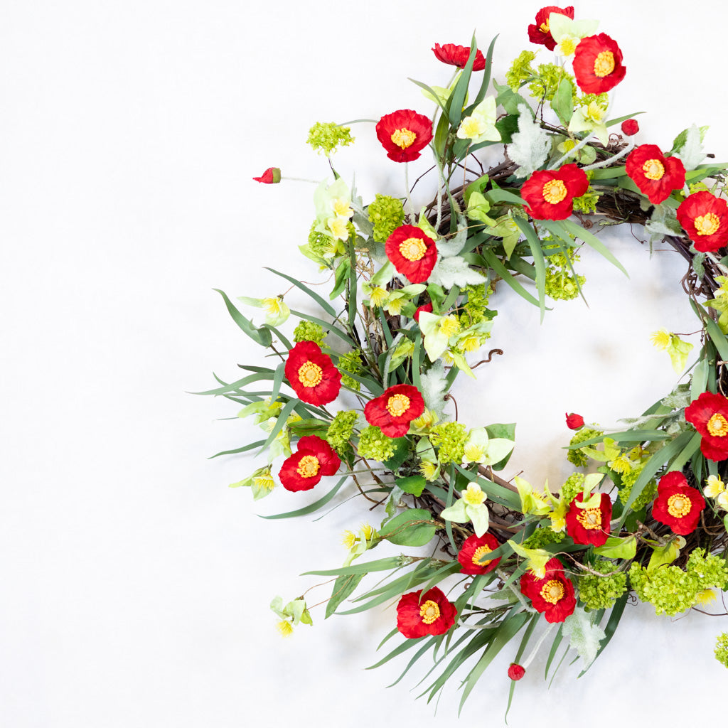 Red Poppy Wreath