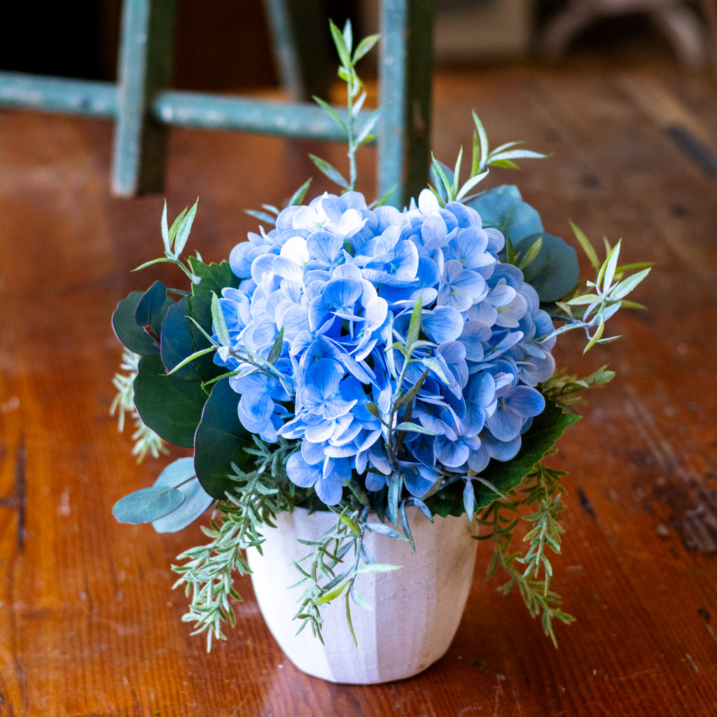 Single Blue Hydrangea Bouquet Drop In