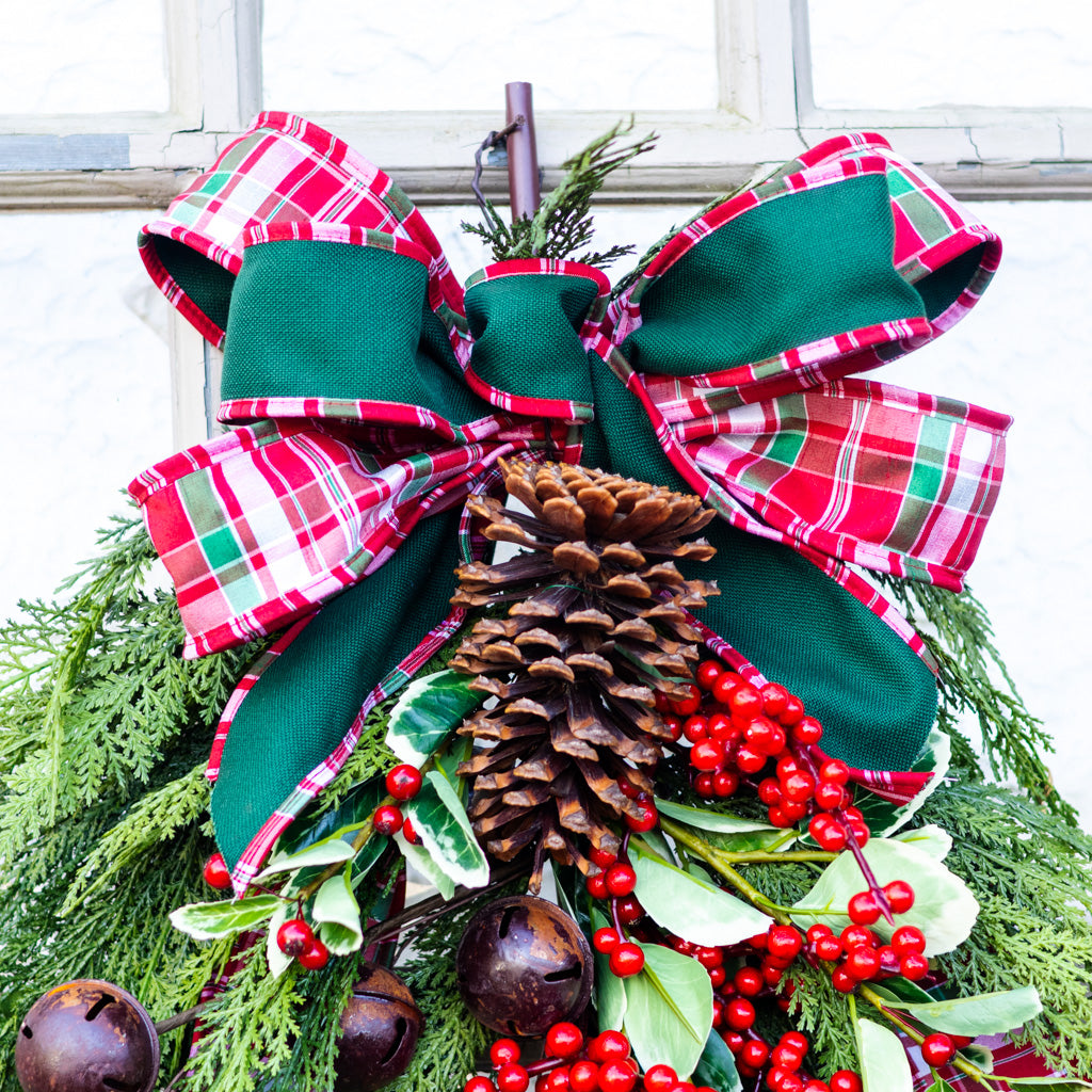 Holly Plaid Down Drop