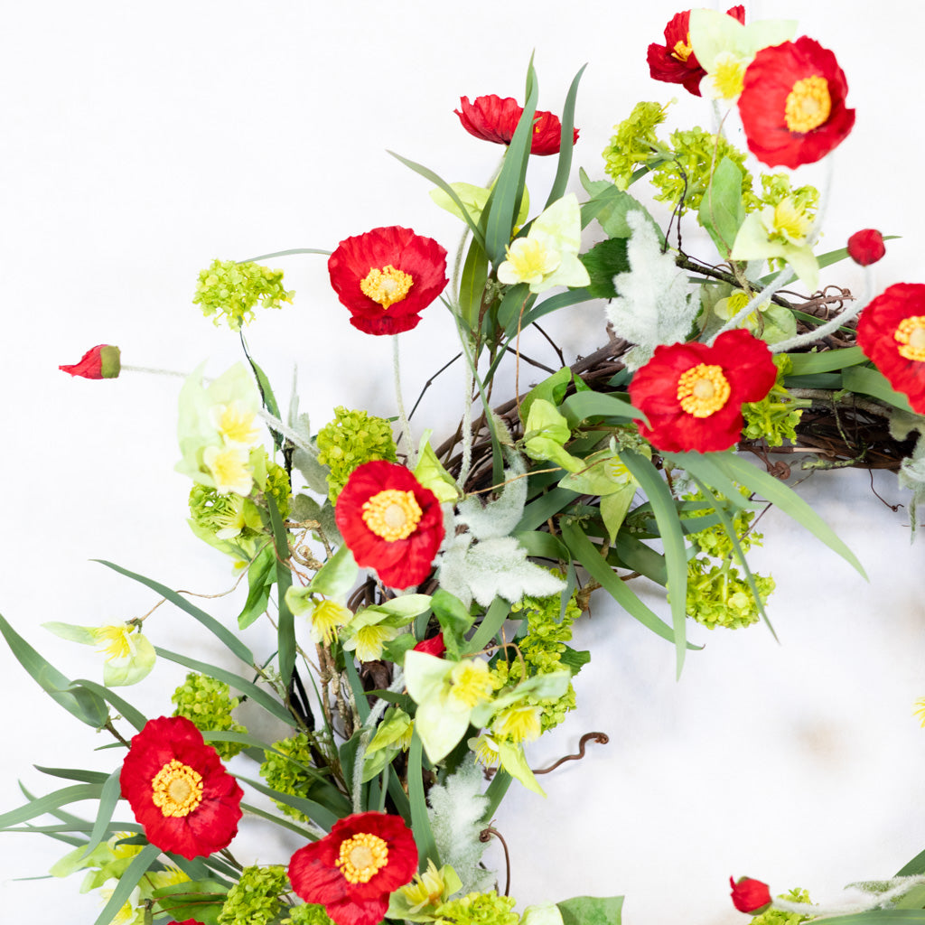 Red Poppy Wreath