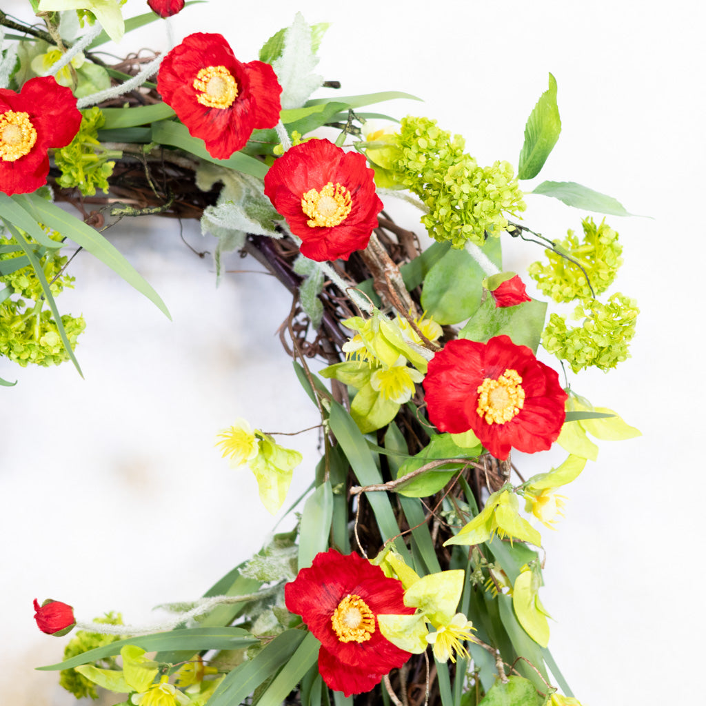 Red Poppy Wreath