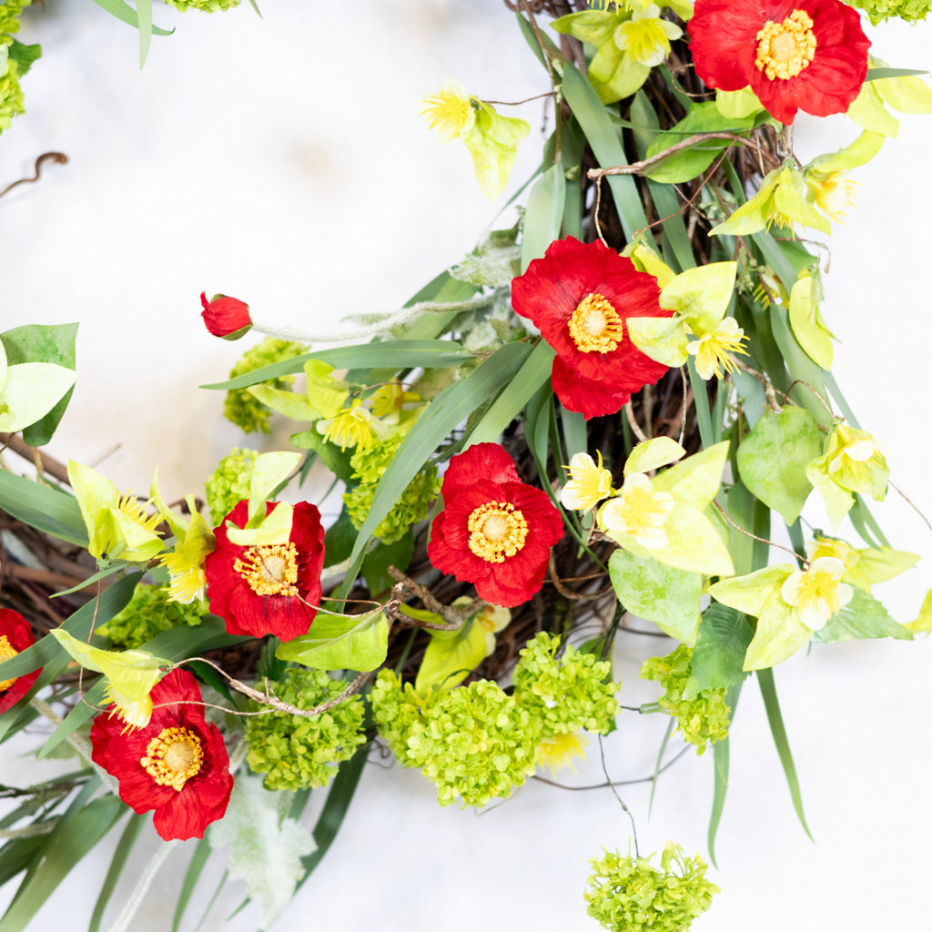 Red Poppy Wreath