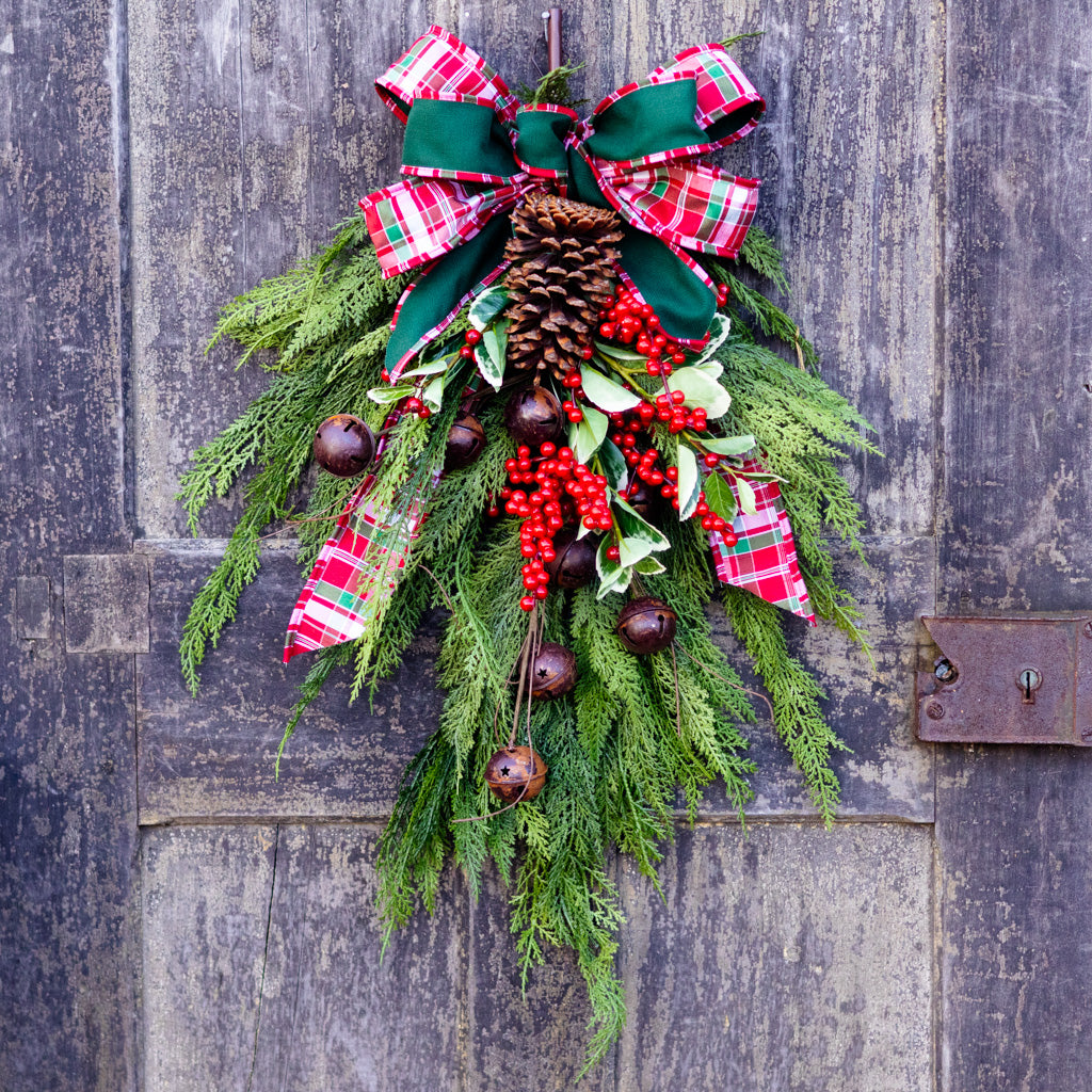 Holly Plaid Down Drop