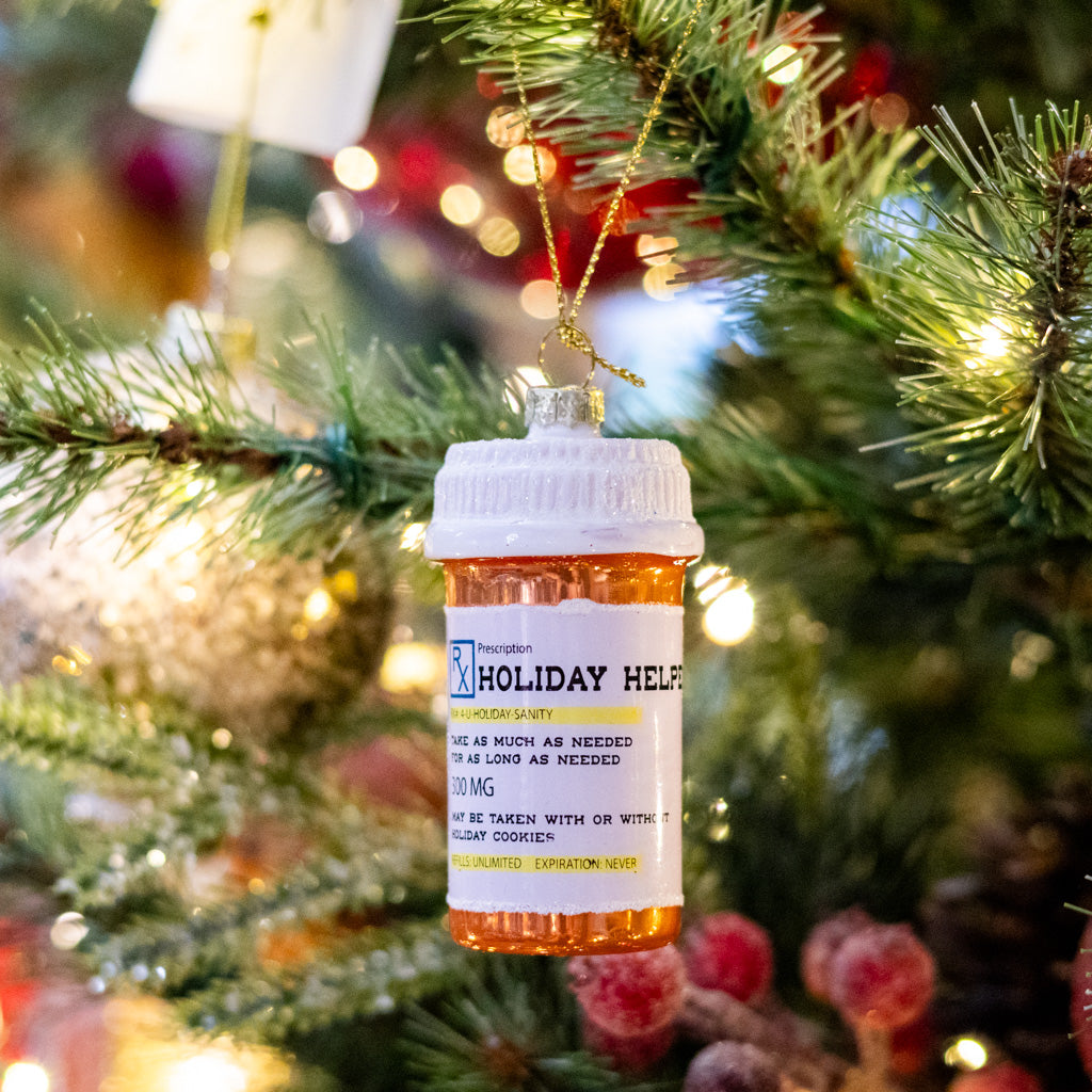 Holiday Helpers Glass Ornament